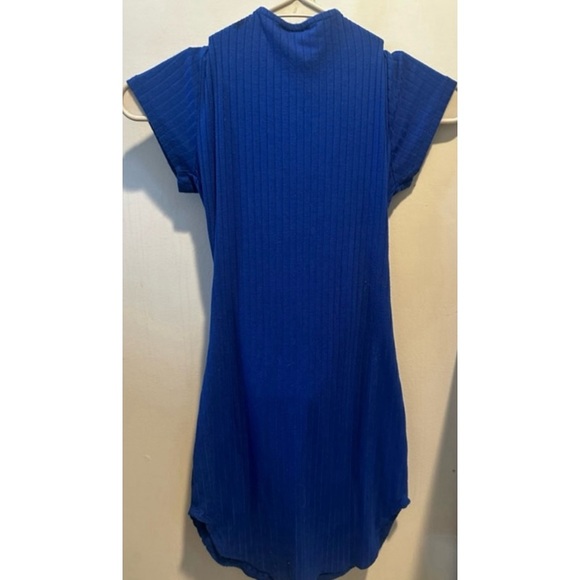 Forever 21 UK LA Blue Zippered Short Mini-Dress - Picture 2 of 6